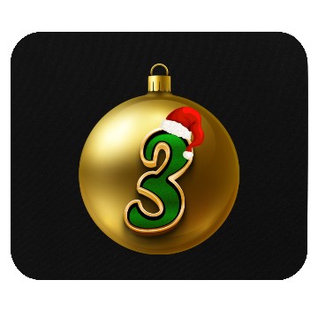Discover 3rd Xmas Party - Age Number Three Years Mouse Pads