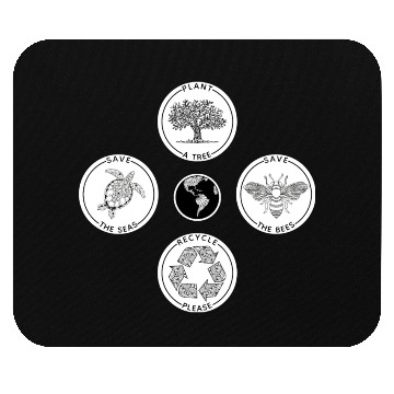 Discover Earth Day Save The Planet Mouse Pads