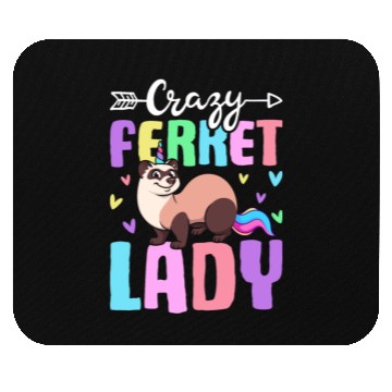 Discover Female Ferret Lover Mouse Pads