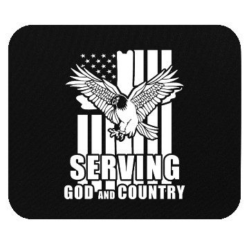 Discover Inspiring Christian Quote US Flag Eagle Patriotic Mouse Pads