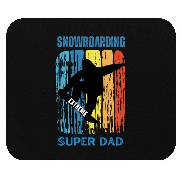 Discover Snowboarding Super Dad - Best snowboarder Mouse Pads