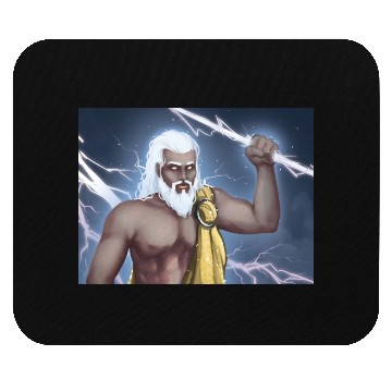 Discover A Titan holding a lightning bolt Mouse Pads