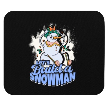 Discover Let's Build a Snowman - Snow Mouse Pads