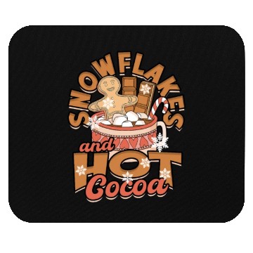 Discover Snowflakes and Hot Cocoa - Snow Mouse Pads