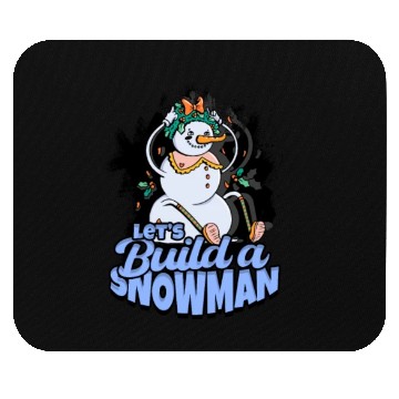 Discover Let's Build a Snowman - Snow Mouse Pads