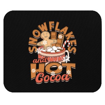 Discover Snowflakes and Hot Cocoa - Snow Mouse Pads