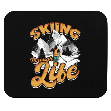 Discover Skiing through Life - Snow Mouse Pads