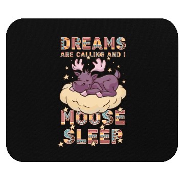 Discover Dreams Are Calling Youth Cute Moose Mouse Pads
