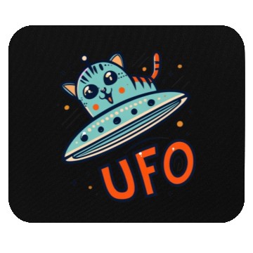 Discover Robot Cat UFO Mouse Pads
