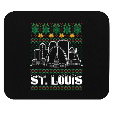 Discover St. Louis Missouri Ugly Christmas Mouse Pads
