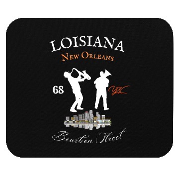 Discover Louisiana New Orleans Bourbon street Mouse Pads