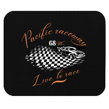 Discover Pacific raceway, live to race Mouse Pads