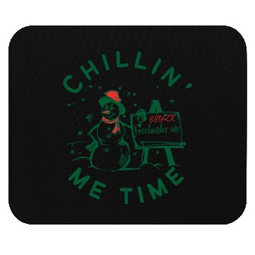 Discover chillin' me time snowman Mouse Pads