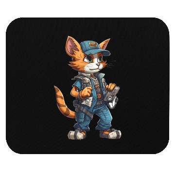 Discover Electrician Cat Electrical Engineer Worker Mouse Pads