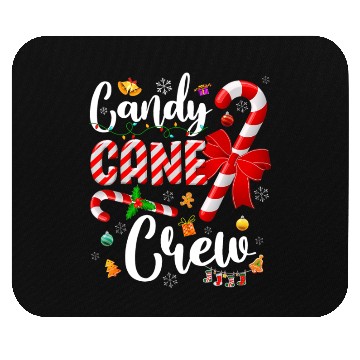 Discover Christmas Candy Cane Lights Xmas Matching Family Mouse Pads