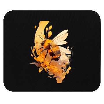 Discover Chibi Honeybee in honey Mouse Pads