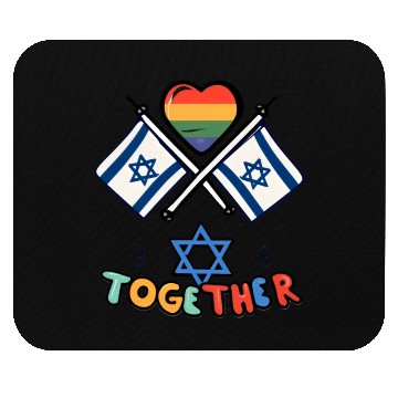 Discover LGBTQ community STANDS WITH ISRAEL Mouse Pads