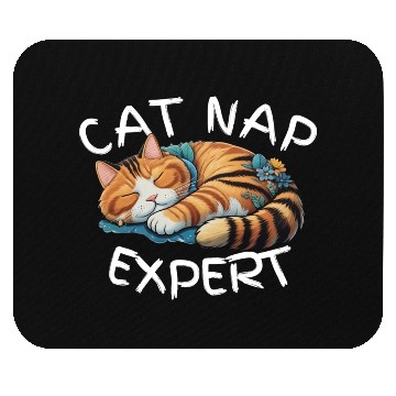 Discover Cat Nap Expert Mouse Pads