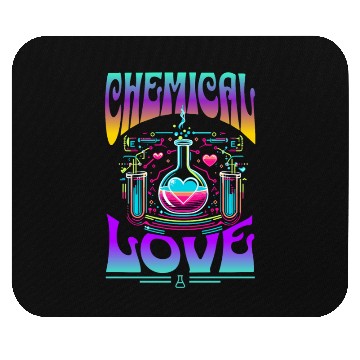 Discover Chemical Love Retro Heart Mouse Pads