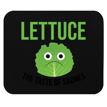 Discover Lettuce The Taste of Sadness Funny Vegan Green FF Band Mouse Pads