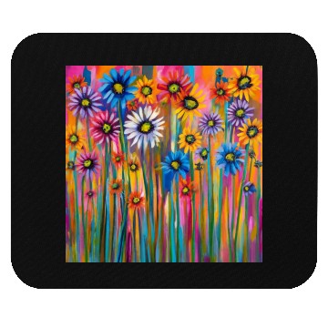 Discover Wildflowers graffiti Mouse Pads
