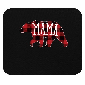 Discover Mama Bear Buffalo Plaid Mama Bear Mouse Pads