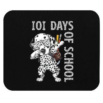 Discover Dabbing 101 Days School Dalmatian Student Teacher Mouse Pads