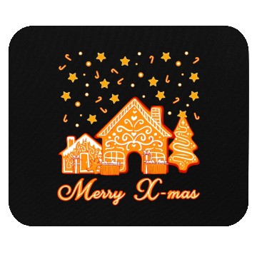 Discover Christmas Cookie Merry X-mas. Mouse Pads