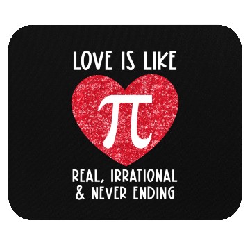 Discover Pi Real Irrational Math Teacher Valentines Day Mouse Pads