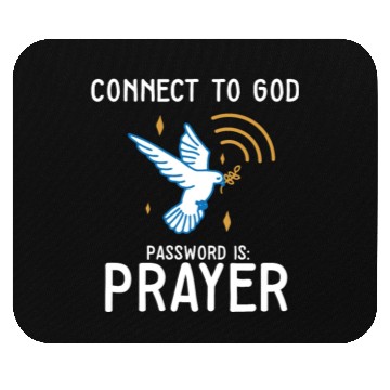 Discover Connect to God Team Jesus Believer Scripture Mouse Pads