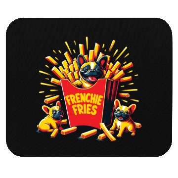 Discover Frenchie Fries - Cute French Bulldog Fries Mouse Pads