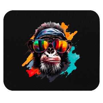 Discover Street Art Monkey Urban Rap Street Monkey Mouse Pads
