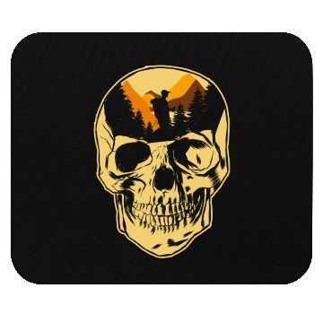 Discover Hiking Hike Skull Skull Nature Mouse Pads