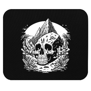 Discover Hiking Hike Skull Skull Nature Mouse Pads