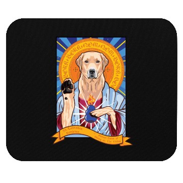 Discover Saint Labrador Retriever Mouse Pads
