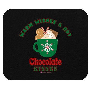 Discover Warm Wishes & Hot Chocolate Kisses Greetings Mouse Pads