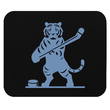 Discover Tiger Hockey Player Silhouette Mouse Pads