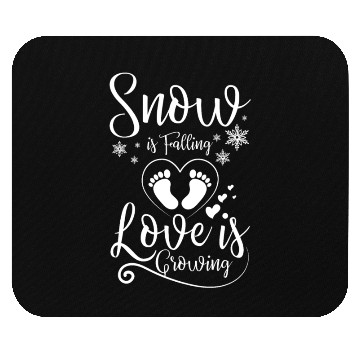 Discover Becoming Mom & Dad Snow is falling love is growing Mouse Pads