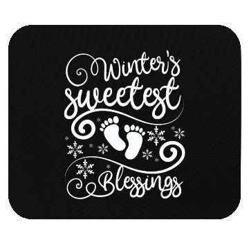 Discover Becoming Mom & Dad, winters sweetest blessings Mouse Pads