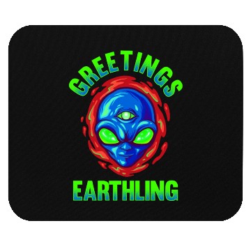 Discover Alien, Aliens, UFO, UAP, Space Unknown Flight Mouse Pads
