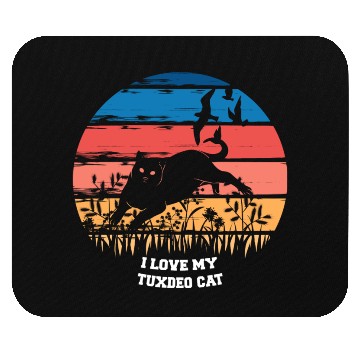 Discover I Love My Tuxedo Cat Mouse Pads