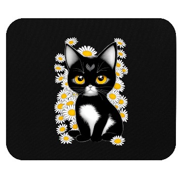 Discover Black cat Mouse Pads