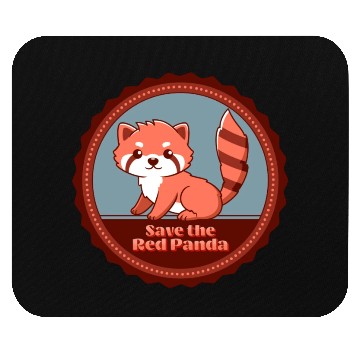 Discover Save The Red Panda Mouse Pads