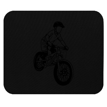 Discover Mountain Biking Boy Mouse Pads