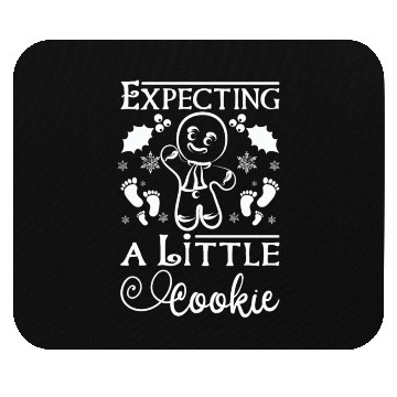 Discover Christmas pregnant Expecting a little cookie Mouse Pads