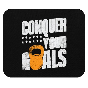 Discover Conquer Your Goals Exercise Gym Lover Mouse Pads