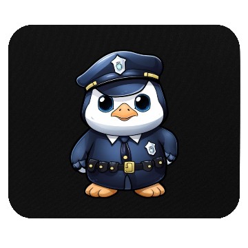 Discover Penguin police Mouse Pads