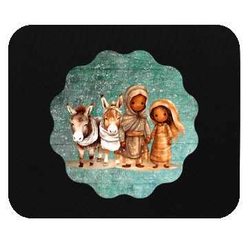 Discover Christmas Nativity Scene Shepherds and Sheep Mouse Pads