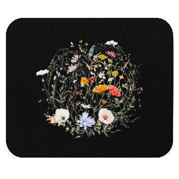 Discover Botanical Floral Wildflower Gardener Gardening Mouse Pads