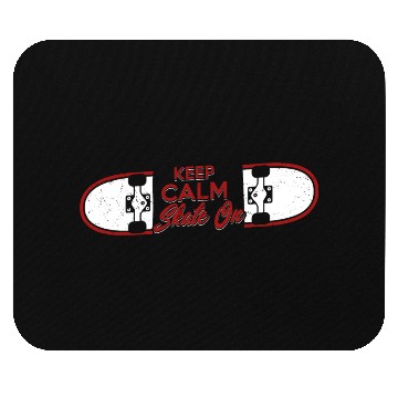 Discover Keep Calm Skate On Skateboard Skater Skateboarding Mouse Pads
